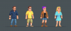 press start to laugh characters.png press start to laugh characters.png