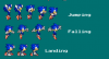 Sonic jump sprite Sonic jump sprite